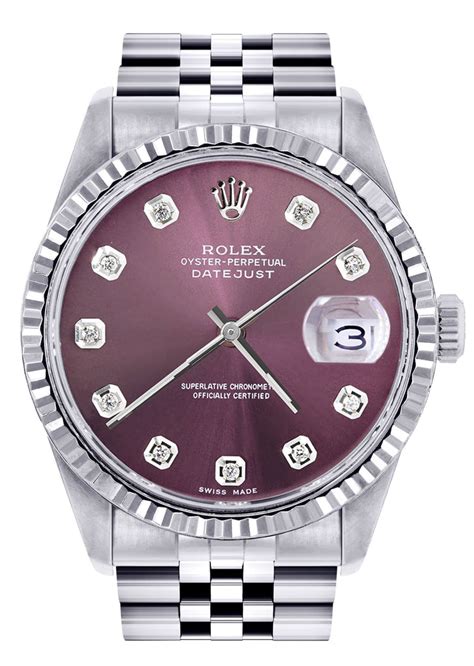 purple and black rolex|rolex purple watch for sale.